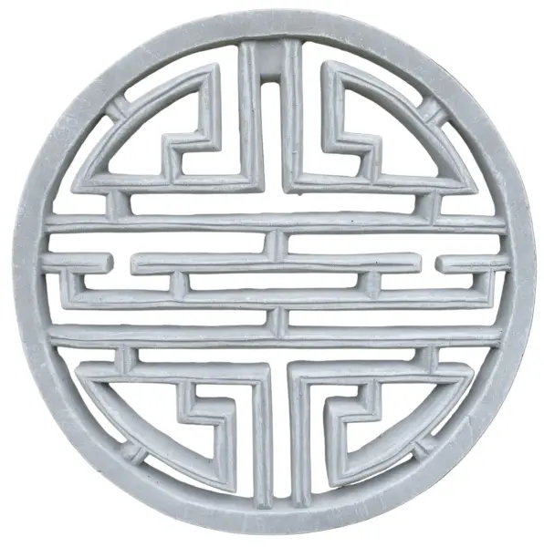 Product image 3 of the product “Yazhen - Plaque - Chinese Pattern, Ø 30cm | cast stone ”